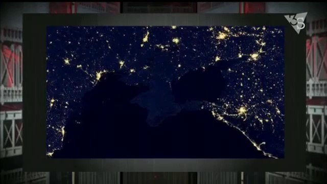 В Крыму ЧП - Нет Света. Крым из Космоса - Черное Пятно