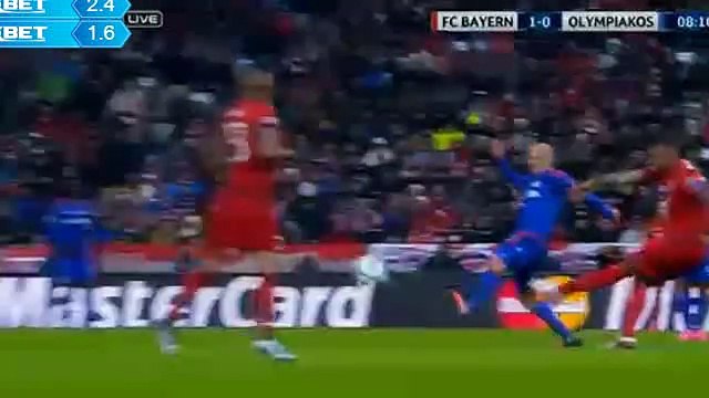 Douglas Costa 1-0 | Bayern Munich v. Olympiakos 24.11.2015 HD