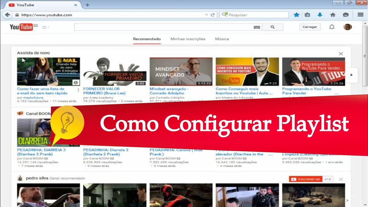 Como configurar sua playlist ou lista de reprodução - Dica #04