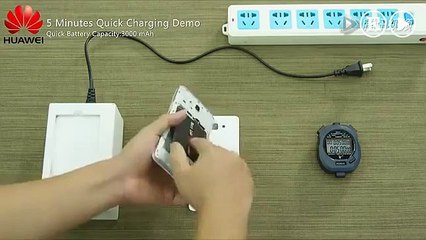 Huawei presentó una batería que se carga en dos minutos