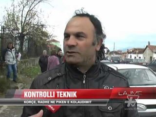 Korçë, radhë në piken e kolaudimit të mjeteve - News, Lajme - Vizion Plus