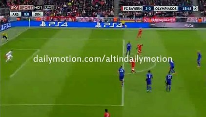 Robert Lewandowski Amazing Goal - Bayern 2-0 Olympiakos - Champions League - 24.11.2015