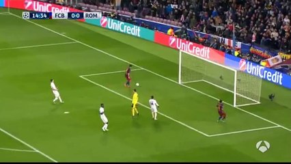 Goal Luis Suárez - Barcelona 1-0 AS Roma - 24-11-2015
