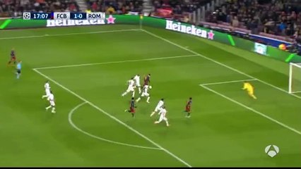 Goal Lionel Messi - Barcelona 2-0 AS Roma - 24-11-2015