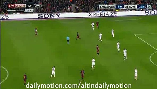 Messi Incredible Miss Chance - Barcelona vs Roma - Champions League - 24.11.2015