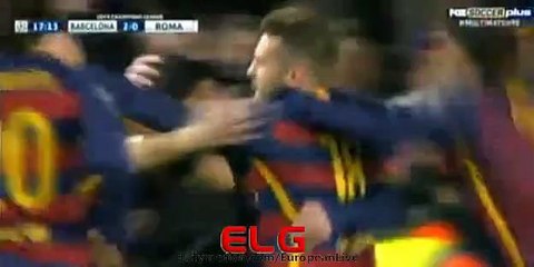 Lionel Messi Amazing LOB Goal _ Barcelona 2 - 0 AS Roma 24-11-2015 HD