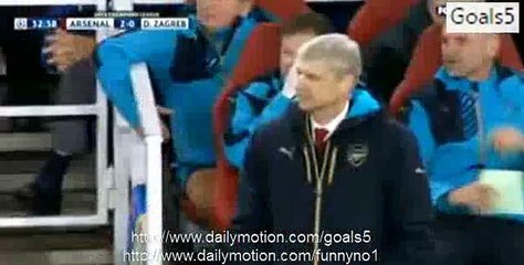 Alexis Sanchez Goal Arsenal 2 - 0 Dinamo Zagreb Champions League 24-11-2015