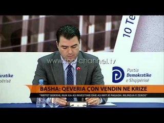 Download Video: Basha: Qeveria çon vendin në krizë - Top Channel Albania - News - Lajme