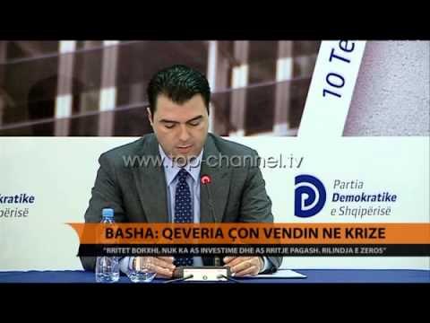 Basha: Qeveria çon vendin në krizë - Top Channel Albania - News - Lajme