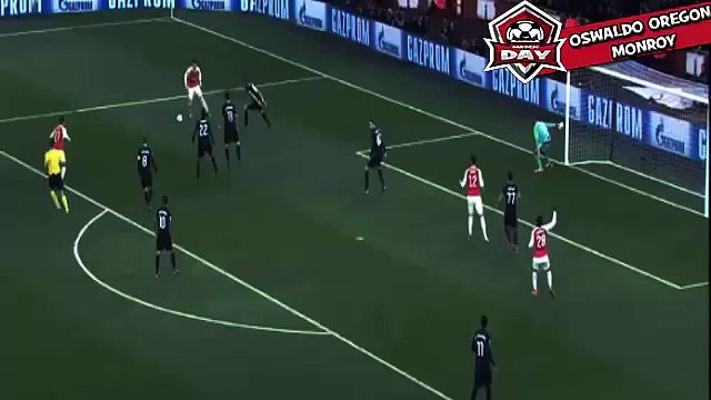 Alexis Sanchez Gol Goal Arsenal vs Dinamo Zagreb 2-0 2015 Champions