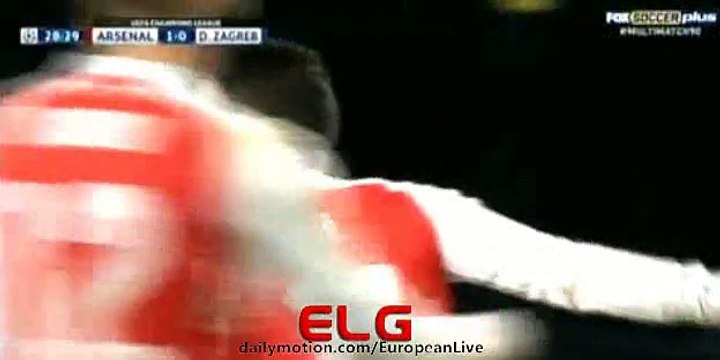 1st Half All Goals - Arsenal 2-0 Dinamo Zagreb - Champions League - 24.11.2015
