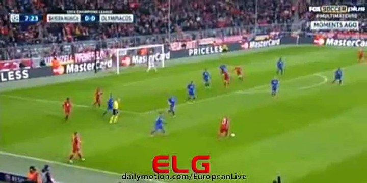 1st Half All Goals | Bayern 3-0 Olympiakos - Champions League - 24.11.2015