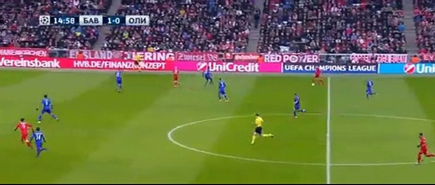 Robert Lewandowski Goal 2:0 - Fc Bayern Munich vs Olympiacos Piraeus - 24.11.2015
