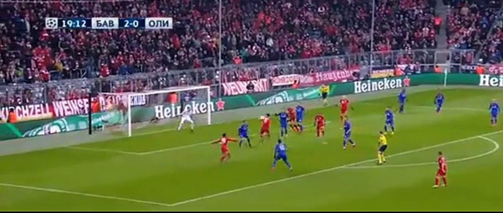 Thomas Müller Goal 3:0 - Fc Bayern Munich vs Olympiacos Piraeus - 24.11.2015