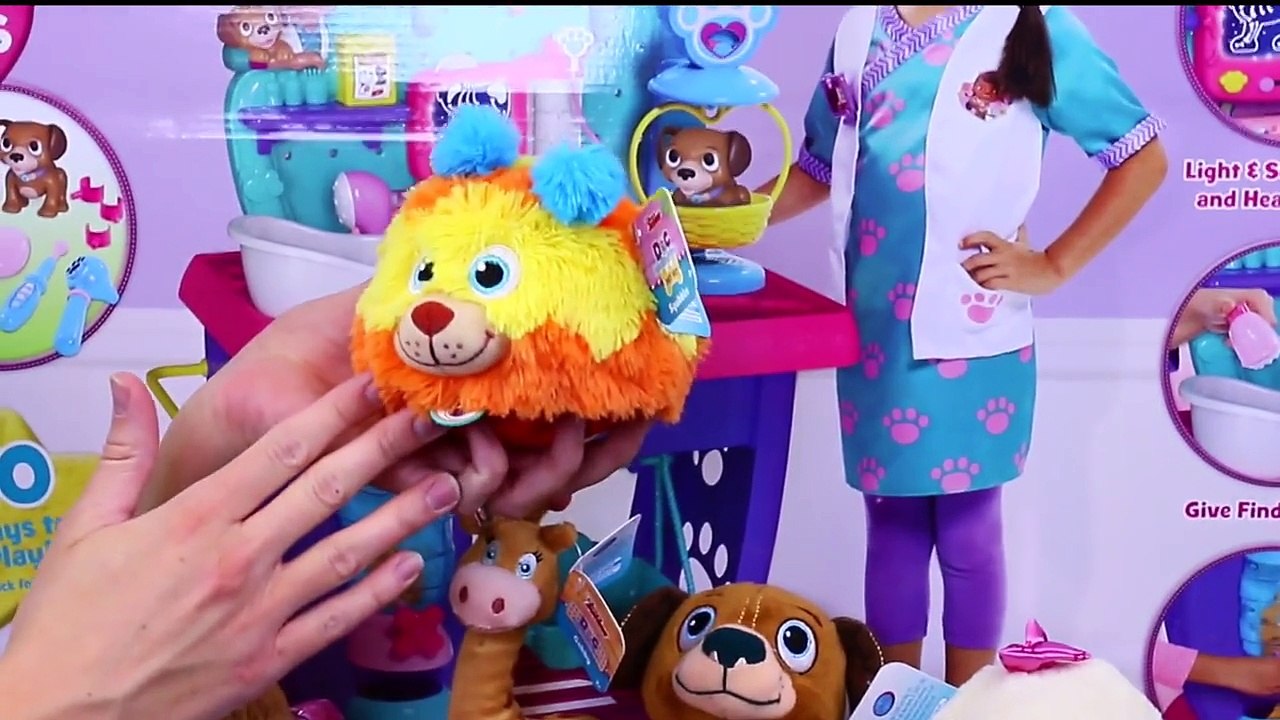 Doc McStuffins Pet Vet Magic Talking Doc & Clinic Disney Findo & Whispers Check Up + Chubb