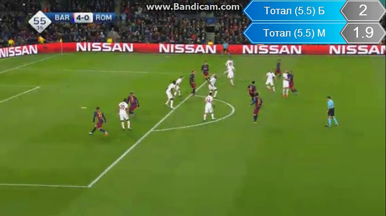 FC Barcelona - AS Roma 4-0 Pique
