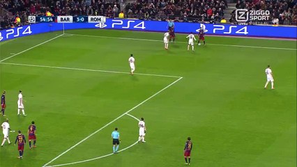 Gerard Pique 4:0 | Barcelona - AS Roma 24.11.2015 HD