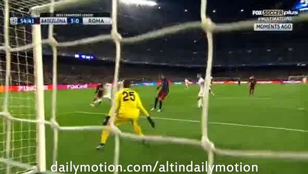 Gerard Piqué Fantastic Goal - Barcelona 4-0 Roma