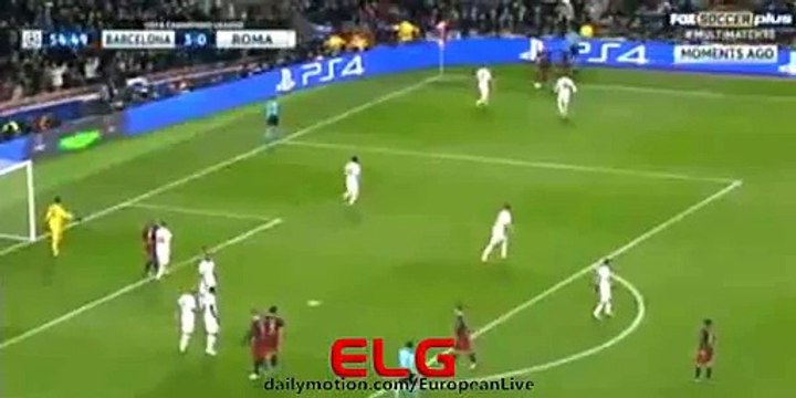 Gerard Piqué Goal | FC Barcelona vs Roma 4-0