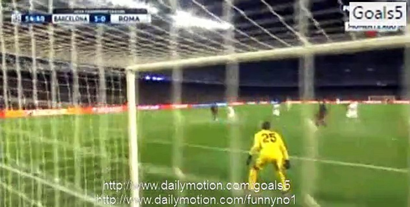 Gerard Pique Goal Barcelona 4 - 0 AS Roma Champions League 24-11-2015