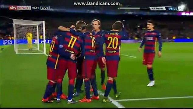 Lionel Messi Goal 5-0 Barcelona vs AS Roma Champions League 24.11.2015