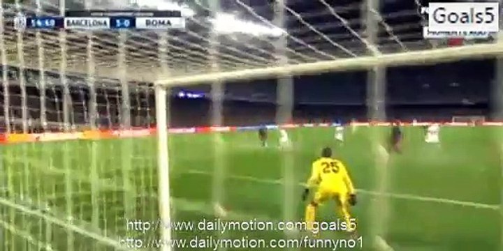 Gerard Pique Fantastic Goal Barcelona 4 - 0 AS Roma Champions League 24-11-2015