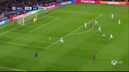Lionel Messi Goal - Barcelona 5-0 AS Roma - 24-11-2015