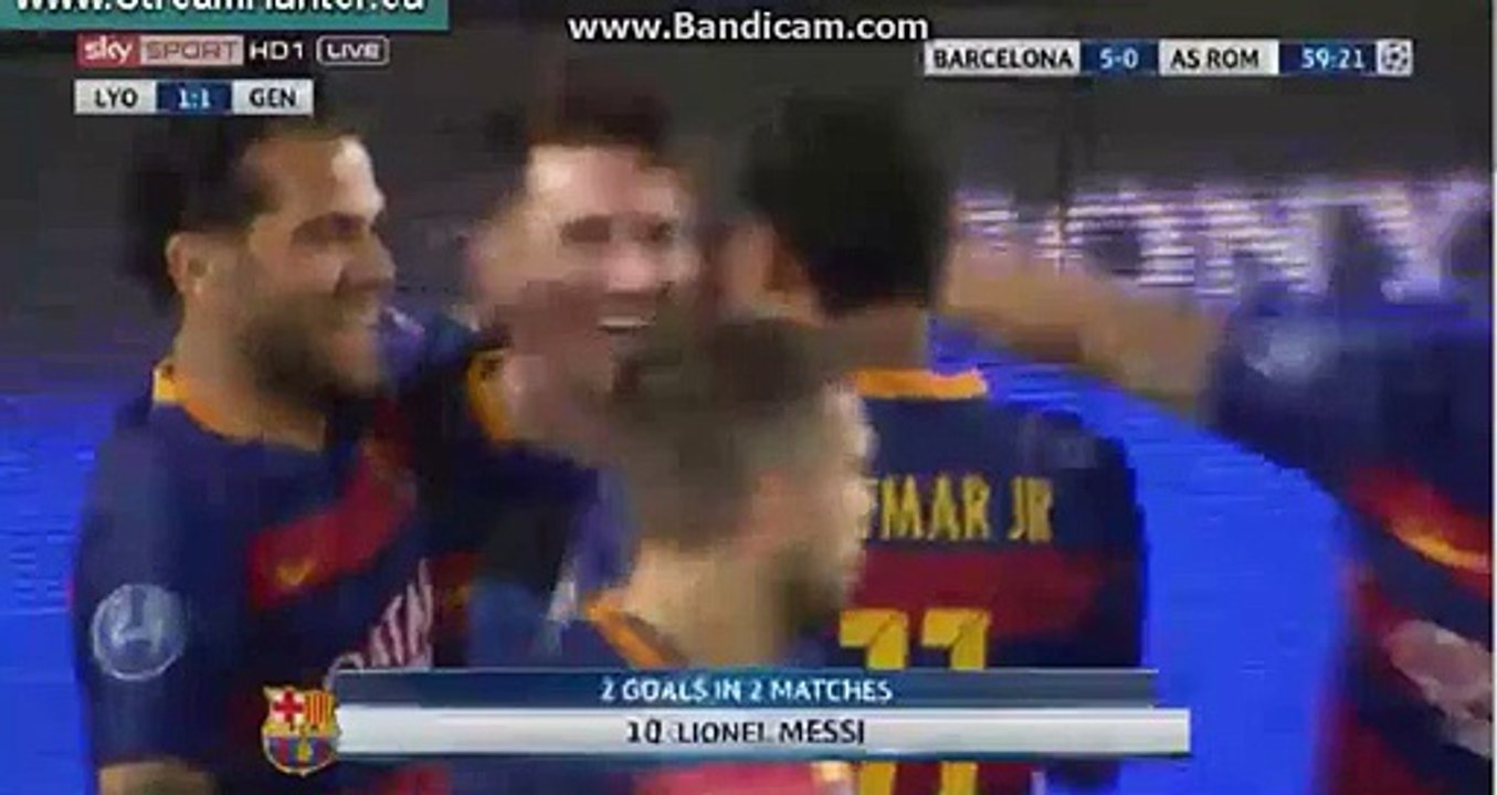 Lionel Messi SUPER GOAL Barcelona 5-0 AS Roma 24.11.2015
