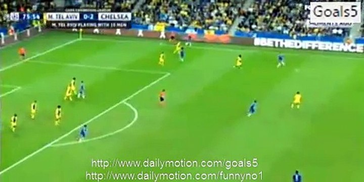 Oscar Goal Maccabi Tel Aviv 0 - 3 Chelsea Champions League 24-11-2015