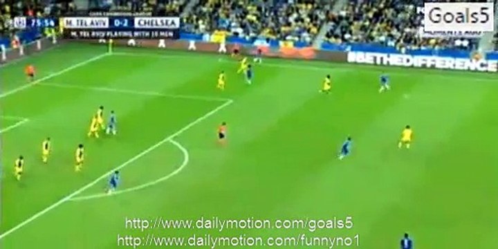 Oscar Goal Maccabi Tel Aviv 0 - 3 Chelsea Champions League 24-11-2015