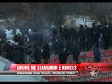 Dhune në stadiumin e Korçës - News, Lajme - Vizion Plus