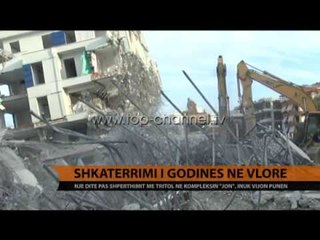 Vlorë, vazhdon puna për rrëzimin e kompleksit "Jon" - Top Channel Albania - News - Lajme