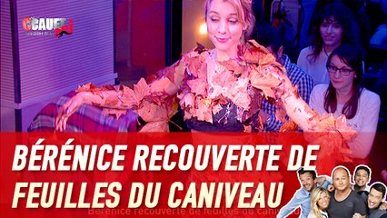 Bérénice recouverte de feuilles du caniveau - C'Cauet sur NRJ