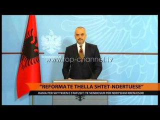 "Reforma të thella shtet-ndërtuese" - Top Channel Albania - News - Lajme