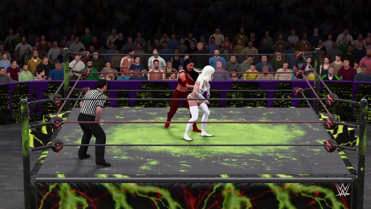 WWE 2K16 elektra v white queen