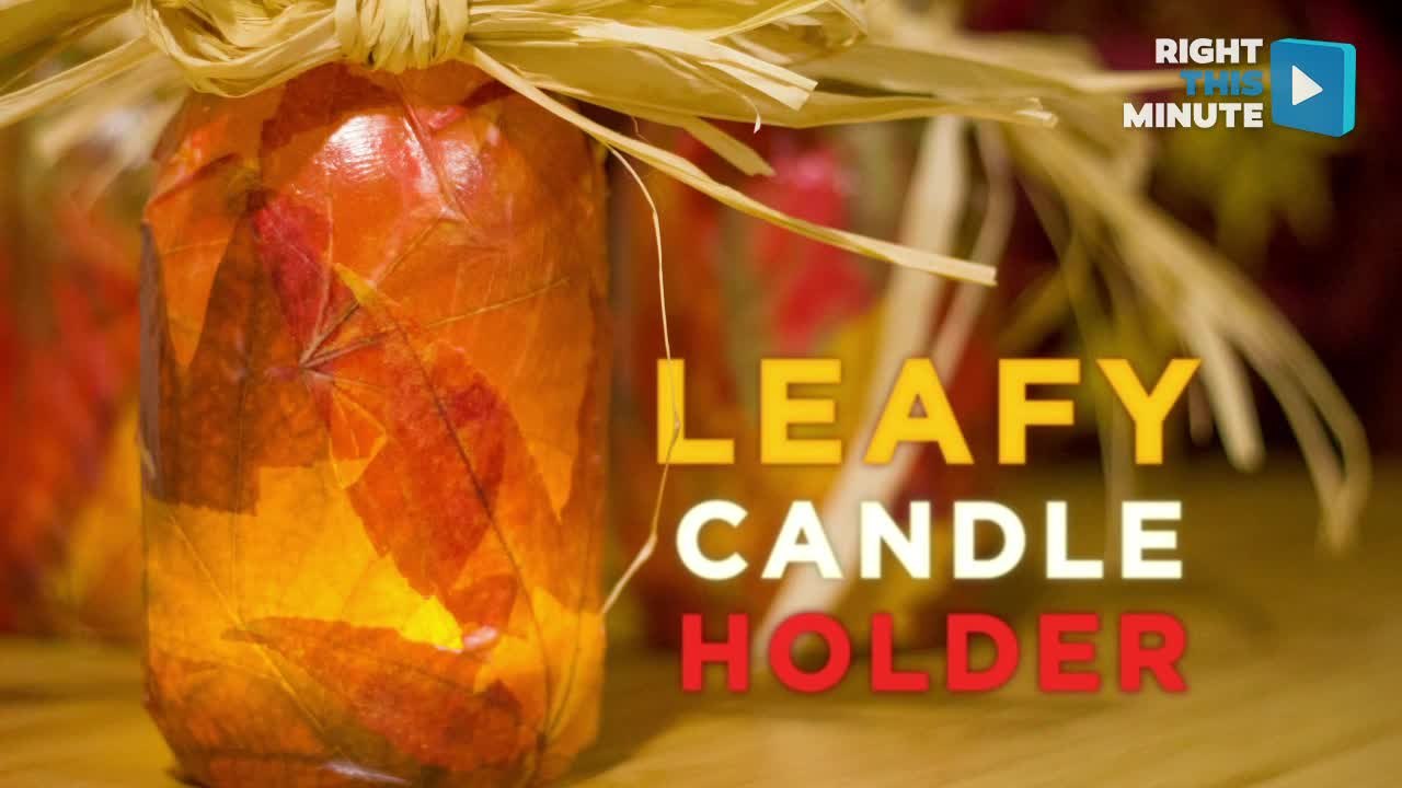 DIY: Make Fall Candle Holders & Twig-Inspired Centerpiece