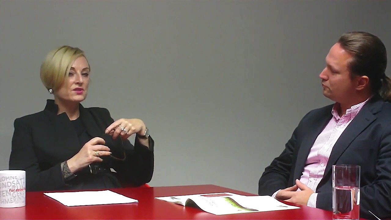 ÖBB Kommunikationschefin Dr. Kristin Hanusch-Linser im Dialog mit Mag. Daniel Witzeling