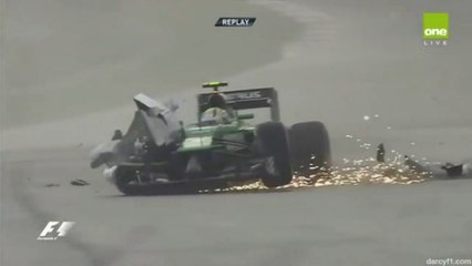 Ericsson Crash in Malaysia Qualifying 2014