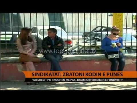 Sindikatat: Zbatoni Kodin e Punës - Top Channel Albania - News - Lajme
