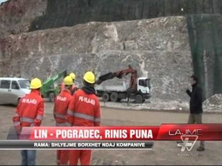 Rama inspekton aksin Lin --Pogradec: Do të rinisë puna  - News, Lajme - Vizion Plus