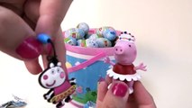 Huevos Sorpresa de Peppa Pig en Español Cubo con 25 Huevos de Peppa Pig