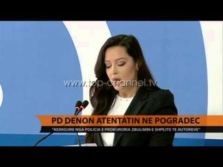 PD dënon atentatin në Pogradec - Top Channel Albania - News - Lajme