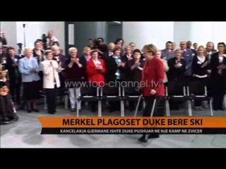Merkel plagoset duke bërë ski - Top Channel Albania - News - Lajme
