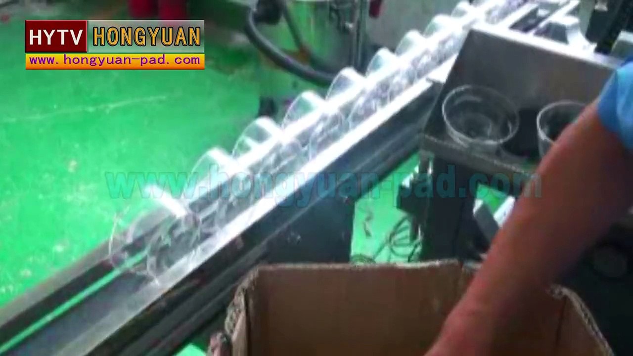 Automatic screen printing machine for plastic cups