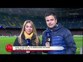 TV3 - Divendres - Aquesta nit, Barça-Roma