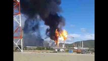 Un incendio en una refinería de Pemex deja ocho heridos