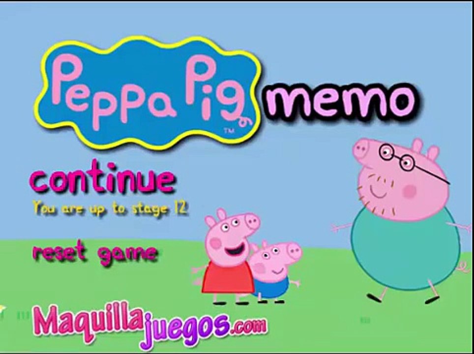 Games Peppa Pig || Peppa Pig Memo Videos Games For kids