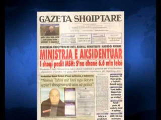 SHTYPI I DITES TITUJT KRYESORE TE FAQEVE TE PARA TE GAZETAVE SHQIPTARE E HENE 20 JANAR 2014