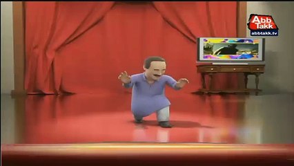 Cartoon by Abb Tak News Channel on Imran and Reham Divorce