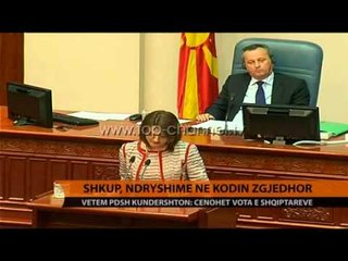 Maqedoni, ndryshon Kodi Zgjedhor - Top Channel Albania - News - Lajme